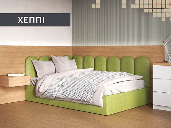 Хеппі 90*200 з підйом.механізмом, б/м в тканині 1кат