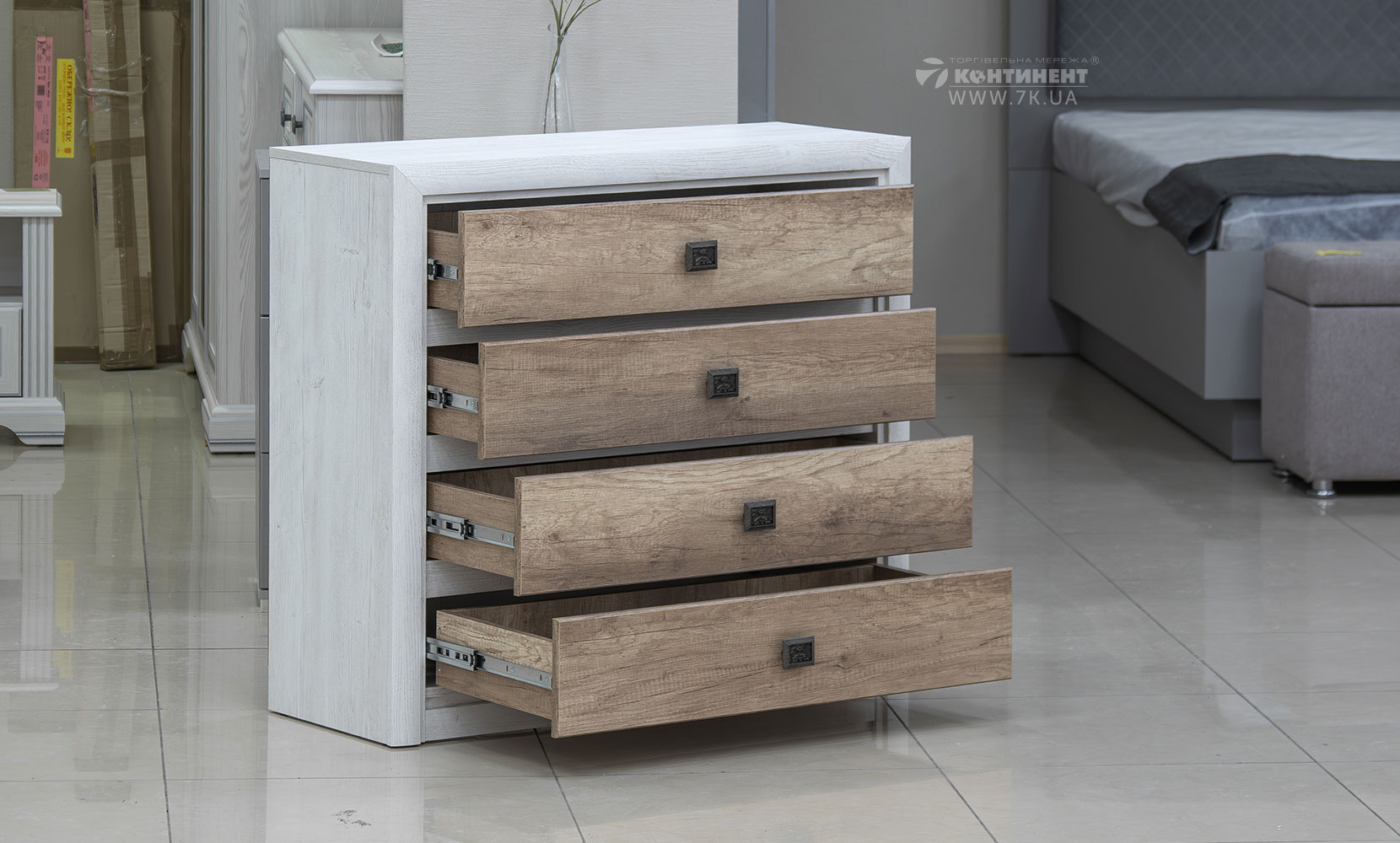 Комод Коен II комод KOM 4S сосна аризонська/дуб корабельний - фото 4