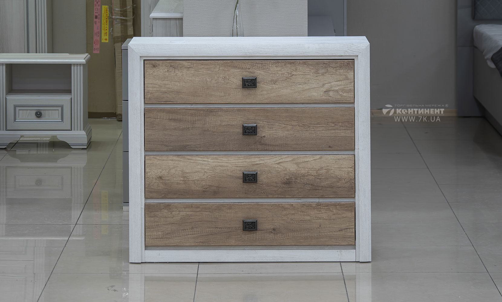 Комод Коен II комод KOM 4S сосна аризонська/дуб корабельний - фото 3