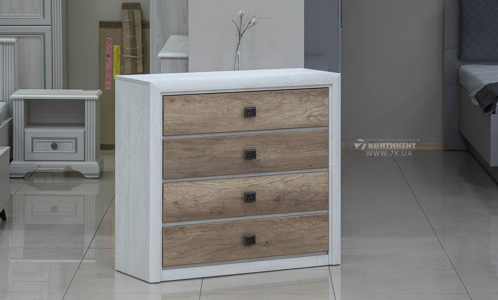 Комод Коен II комод KOM 4S сосна аризонська/дуб корабельний - фото 2