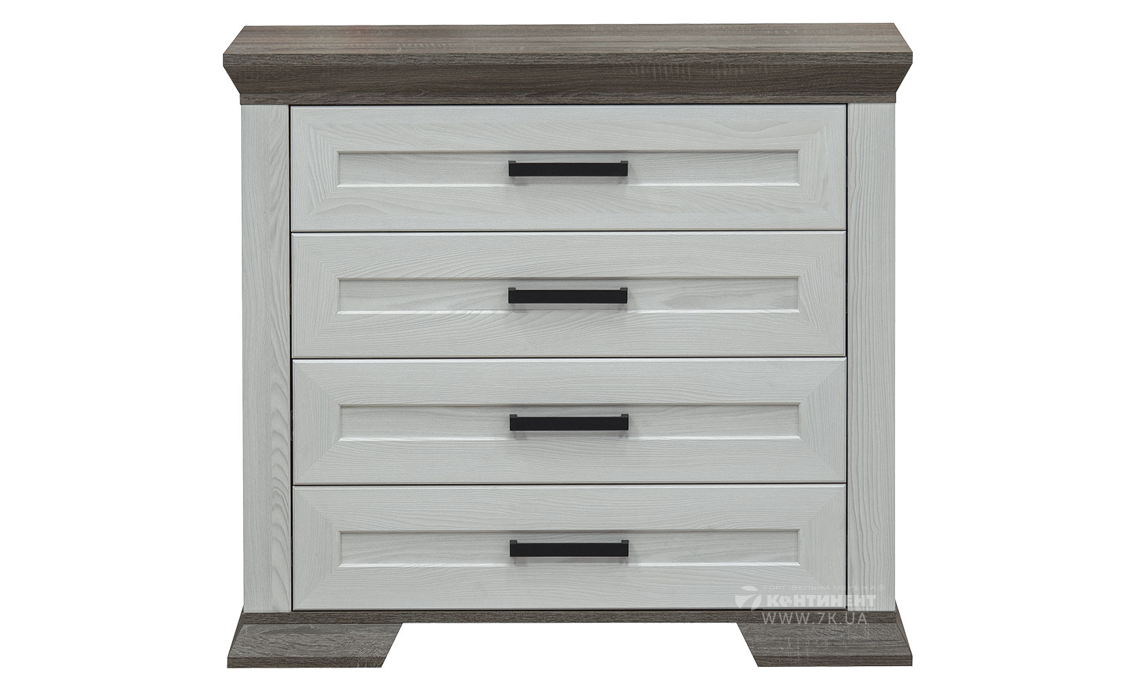 Комод Марсель  комод KOM 4S ясен сніжний/дуб сонома трюфель - фото 2