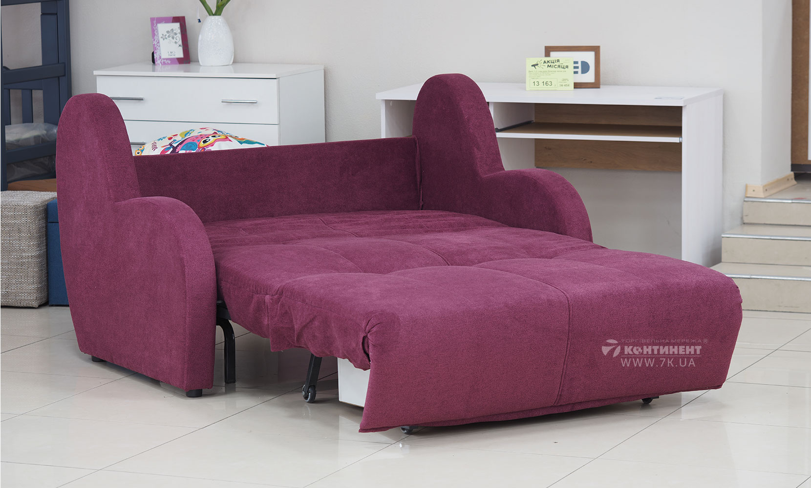 Прямий диван Делі 1,2 з коробом в тканині 0 категорії - фото 5