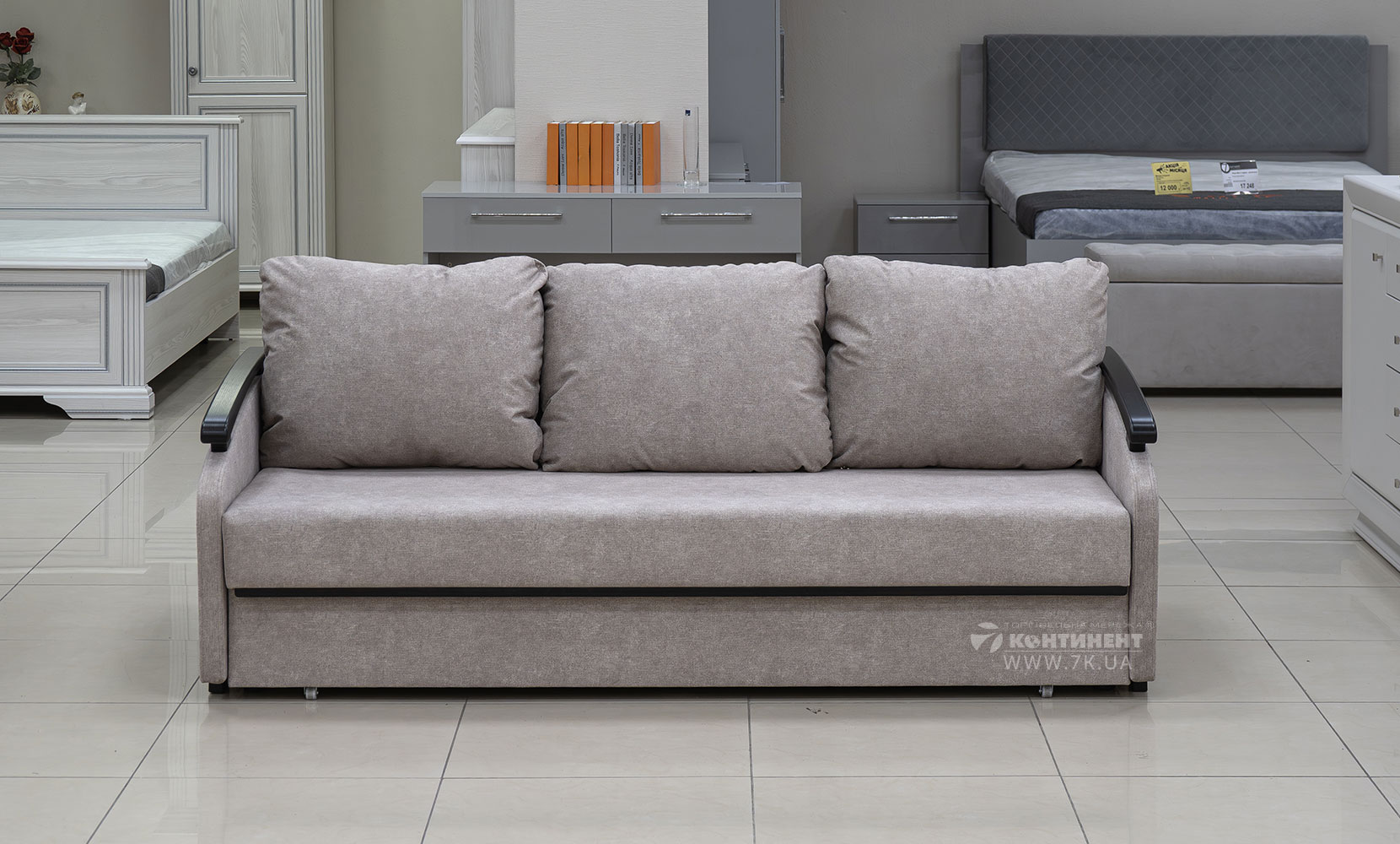 Прямий диван Оскар в тканині 0 категорії - фото 3