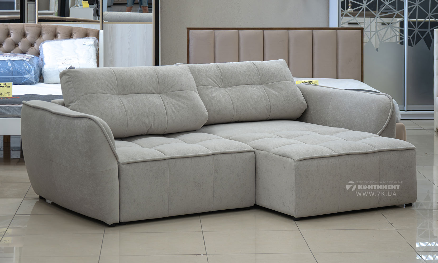 Прямий диван Бомбей в тканині 0 категорії - фото 4