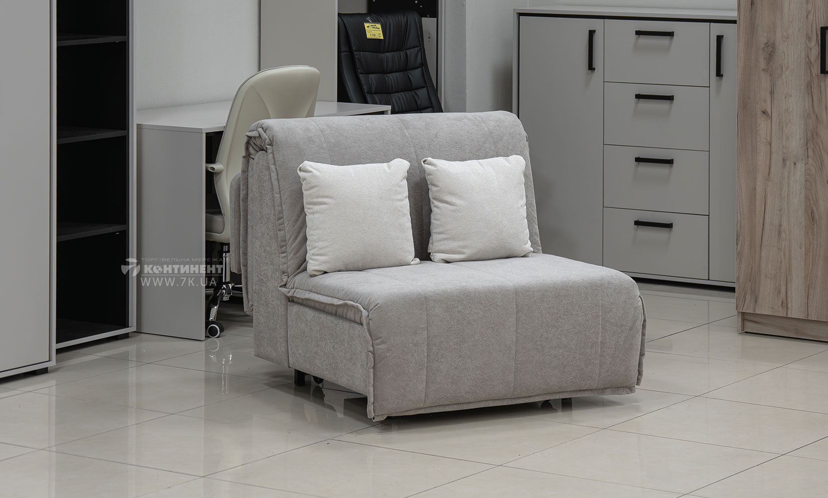Прямий диван Мальта NEW 0,9 з коробом в тканині 0 категорії - фото 2