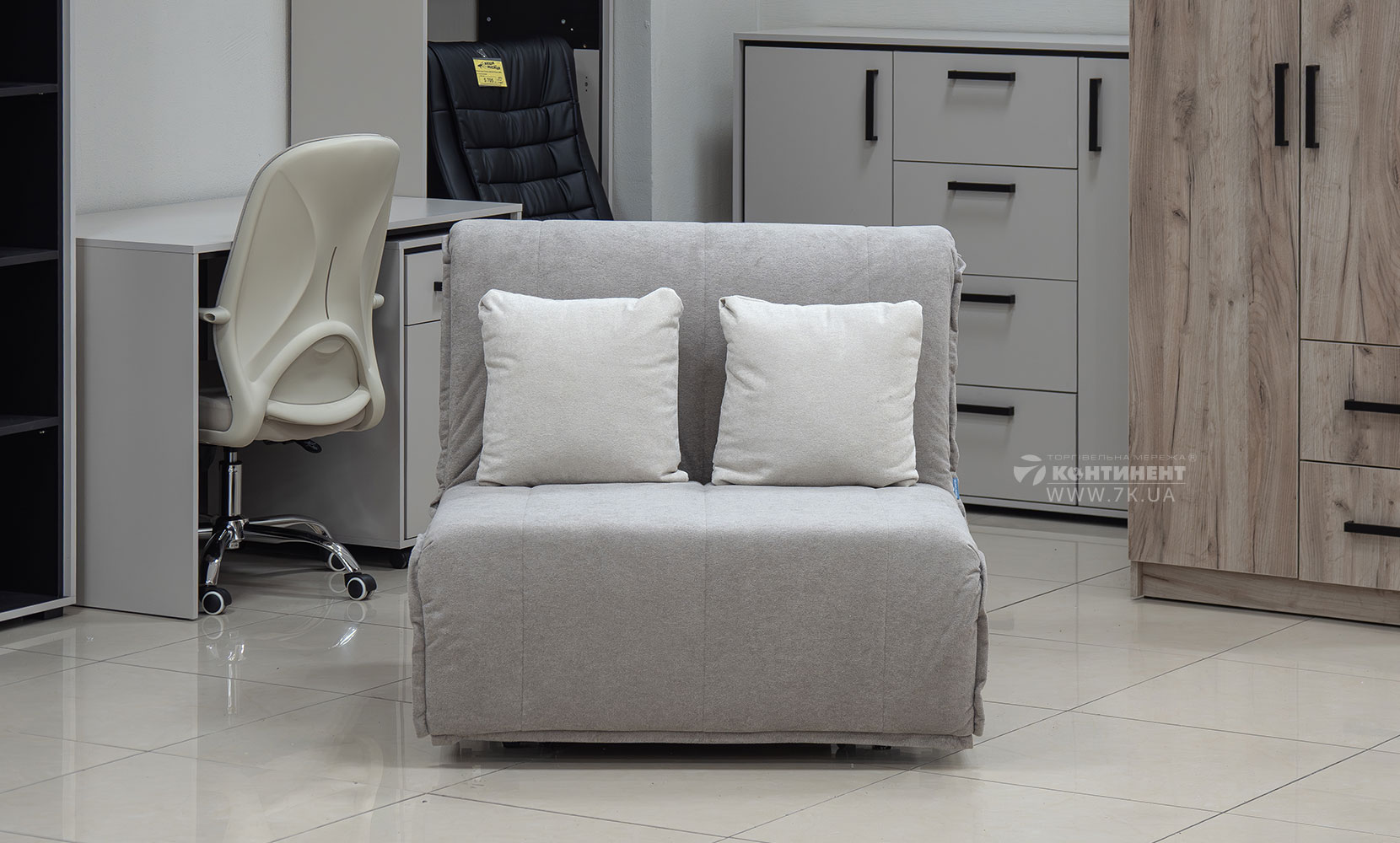 Прямий диван Мальта NEW 0,9 з коробом в тканині 0 категорії - фото 3