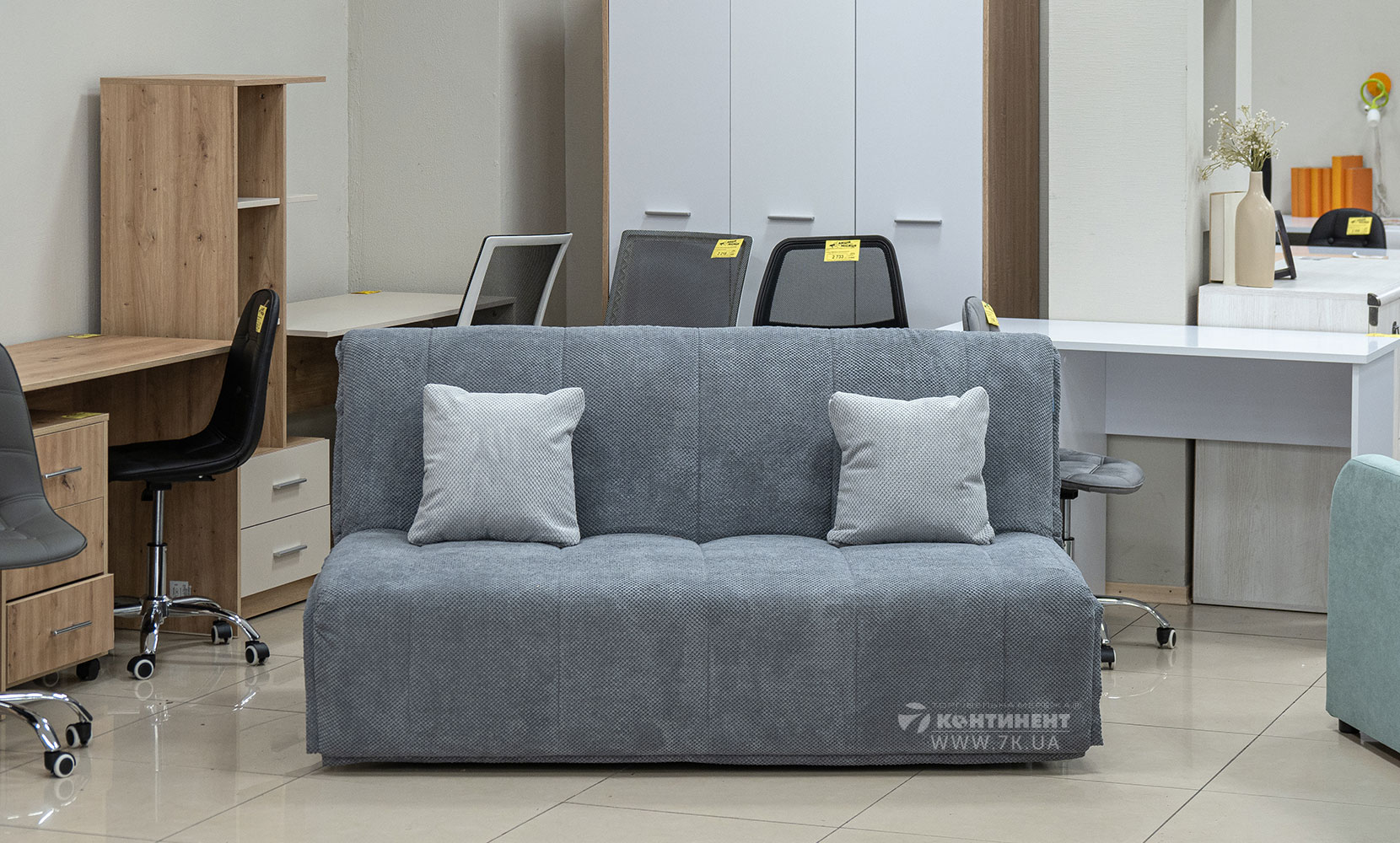 Прямий диван Мальта NEW 1,6 з коробом в тканині 0 категорії - фото 3