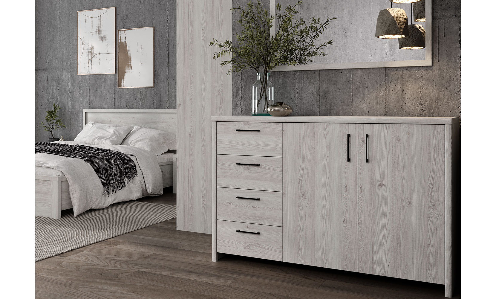 Ліжко Бланш 006 Ліжко LOZ160 (каркас) модрина сибіус - фото 2 Ліжко Бланш 006 Ліжко LOZ160 (каркас) модрина сибіус - фото 2