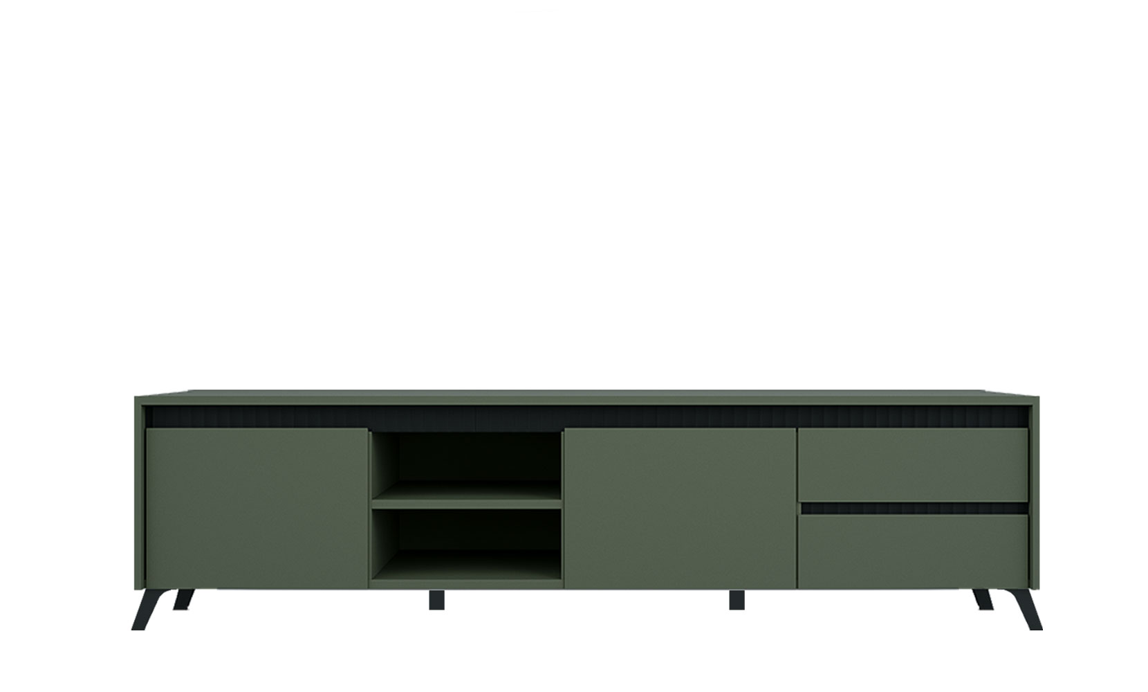 Тумба ТВ Лаундж 002 тумба RTV 2K2So Зелений димчастий / Чорний - фото 1 Тумба ТВ Лаундж 002 тумба RTV 2K2So Зелений димчастий / Чорний - фото 1