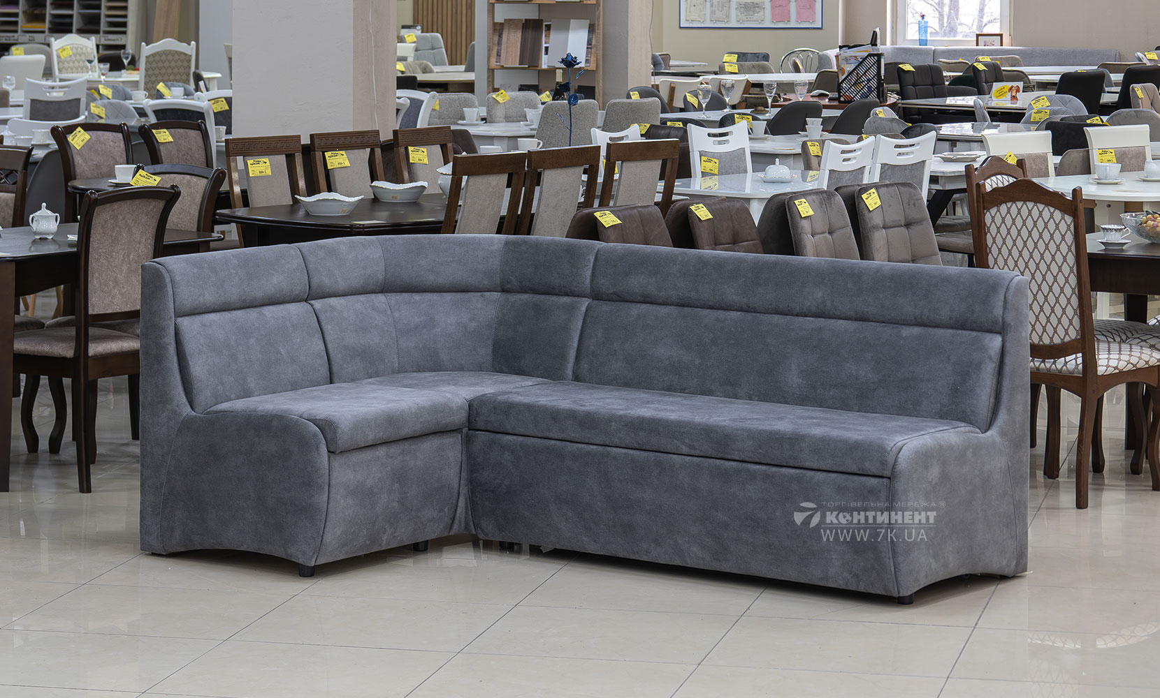 Кухонний куток Кухонний кут (спальне місце) ЛВ(7) palladium 16 grey - фото 1