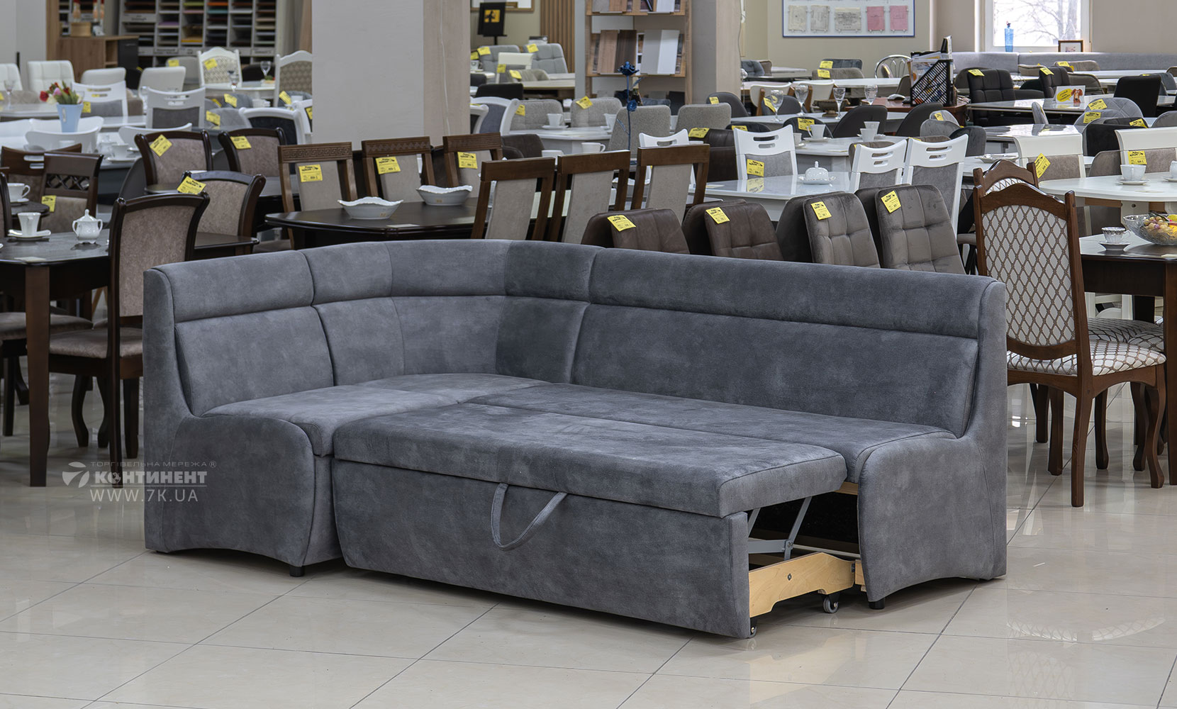 Кухонний куток Кухонний кут (спальне місце) ЛВ(7) palladium 16 grey - фото 3