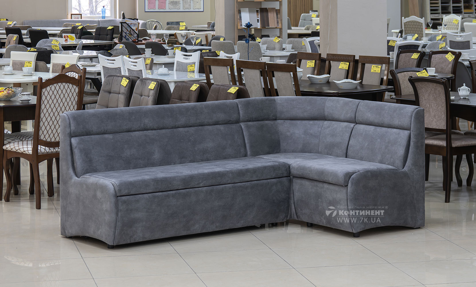 Кухонний куток Кухонний кут (спальне місце) ПР(Г) palladium 16 grey - фото 1