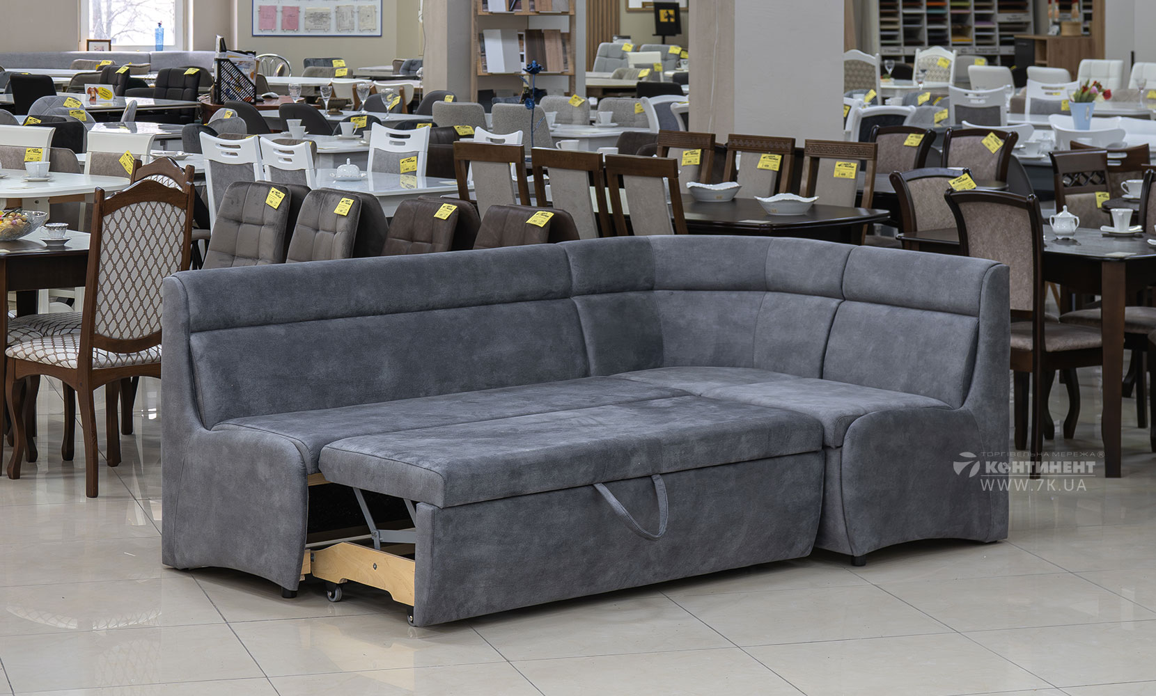 Кухонний куток Кухонний кут (спальне місце) ПР(Г) palladium 16 grey - фото 3