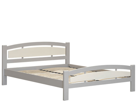 Джерсі ліжко 160х200 з вкладом (б/м) латте S2005-Y50R/айворі S 0505-Y30R