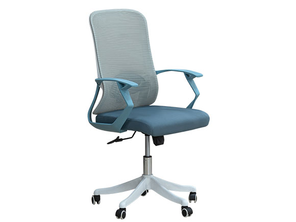 Стілець офісний Уно сірий/аква