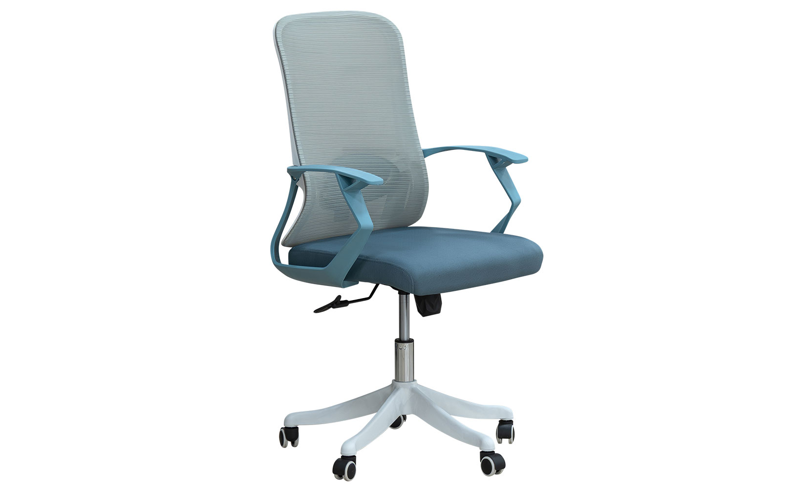 Офісне крісло Стілець офісний Уно сірий/аква - фото 1