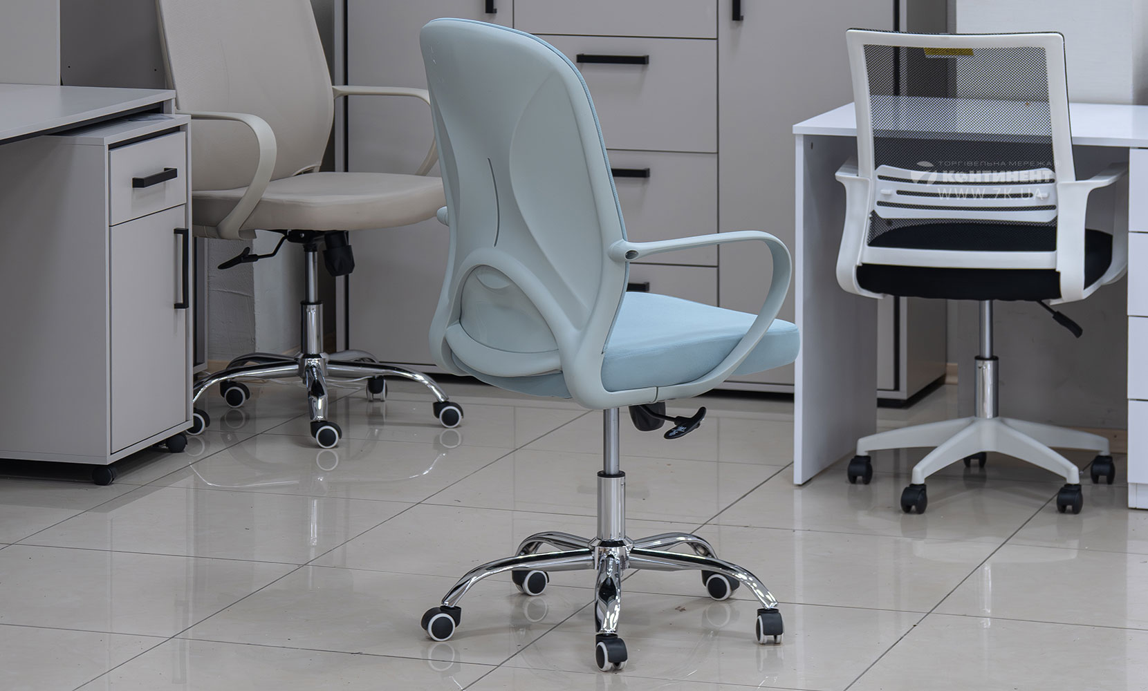 Офісне крісло Стілець офісний Фотон аква - фото 5