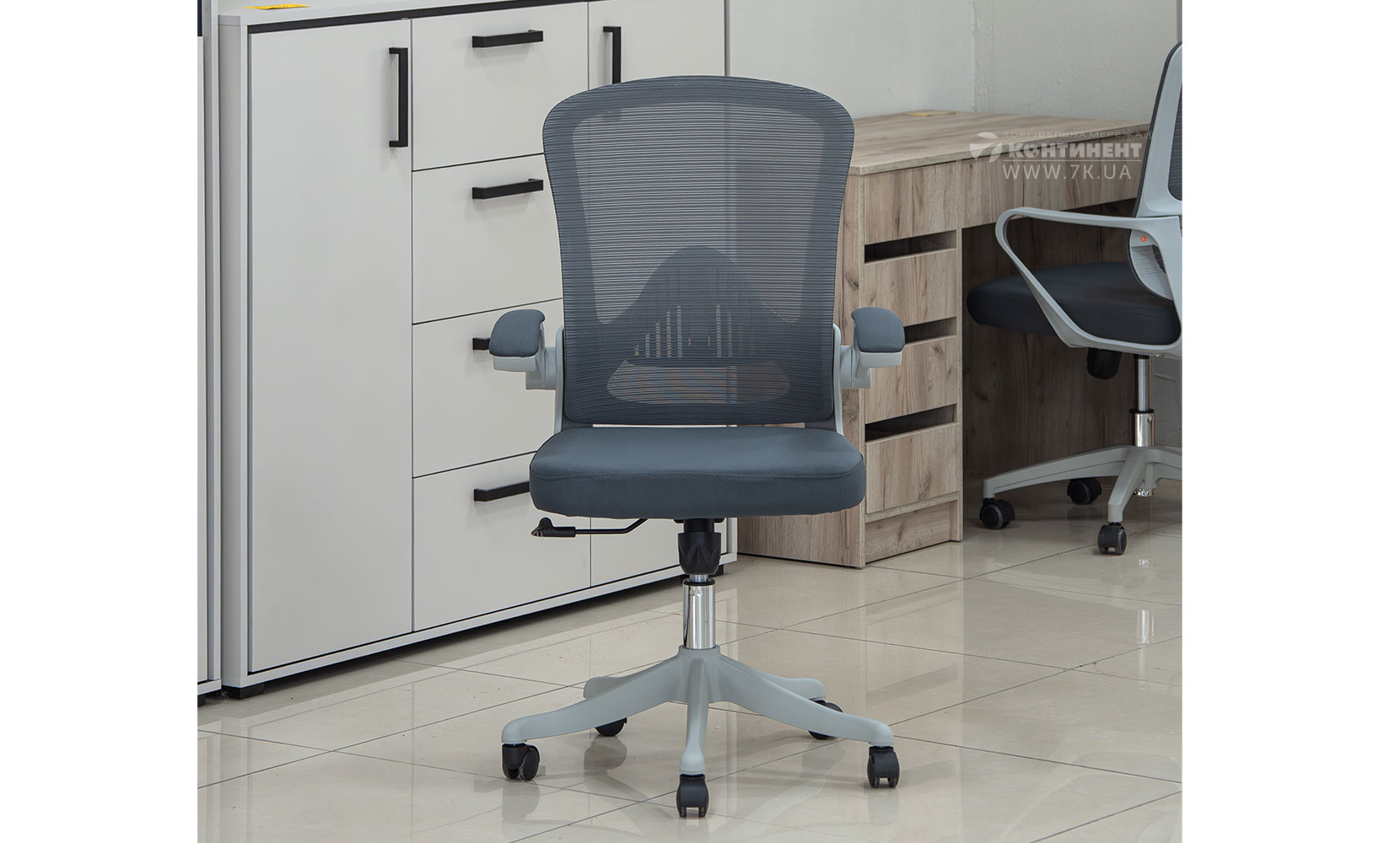Офісне крісло Стілець офісний Джет темно-сірий - фото 3