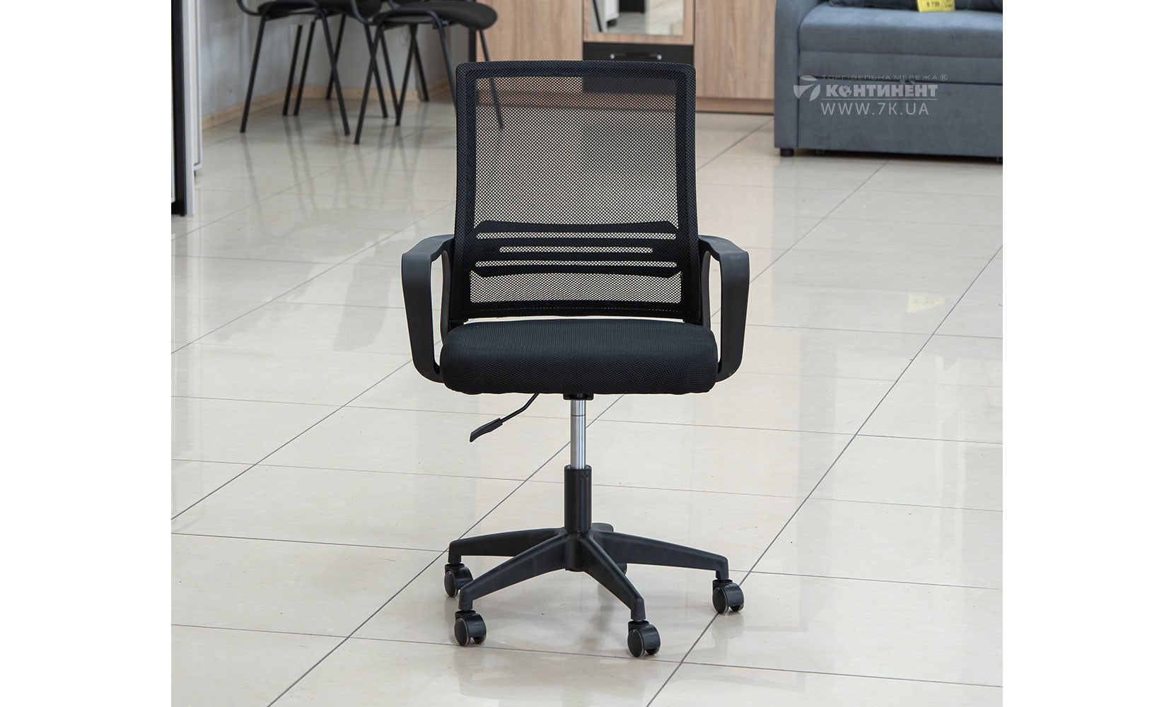 Офісне крісло Стілець офісний Веб чорний - фото 3