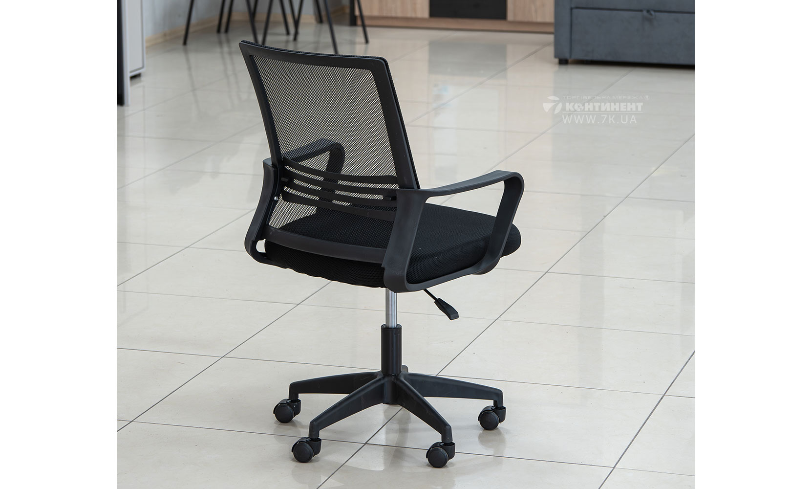 Офісне крісло Стілець офісний Веб чорний - фото 4