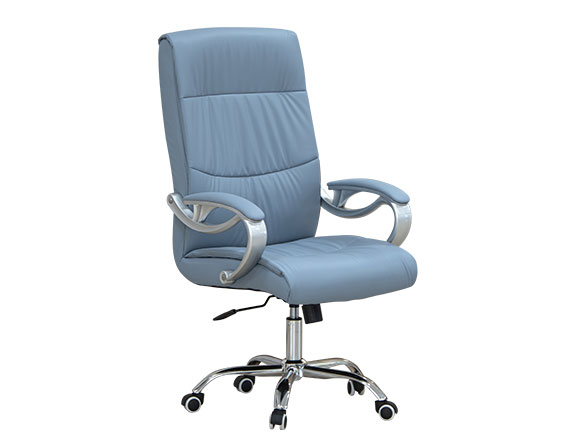 Стілець офісний Ентер сіро-блакитний