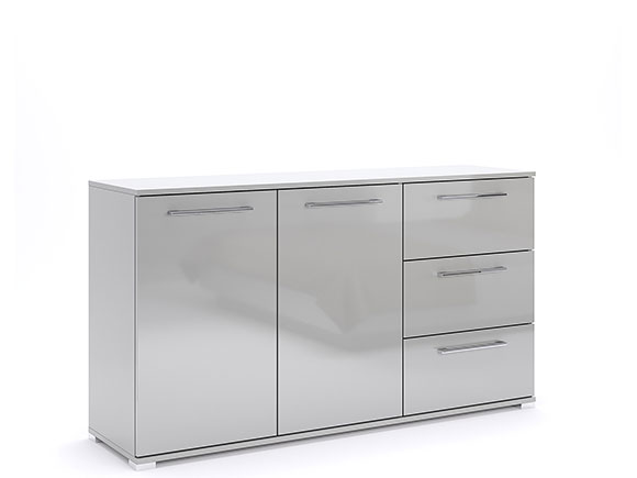 Комод Мегі MG-62 Комод 2дв 3шх глянець сірий шиншила