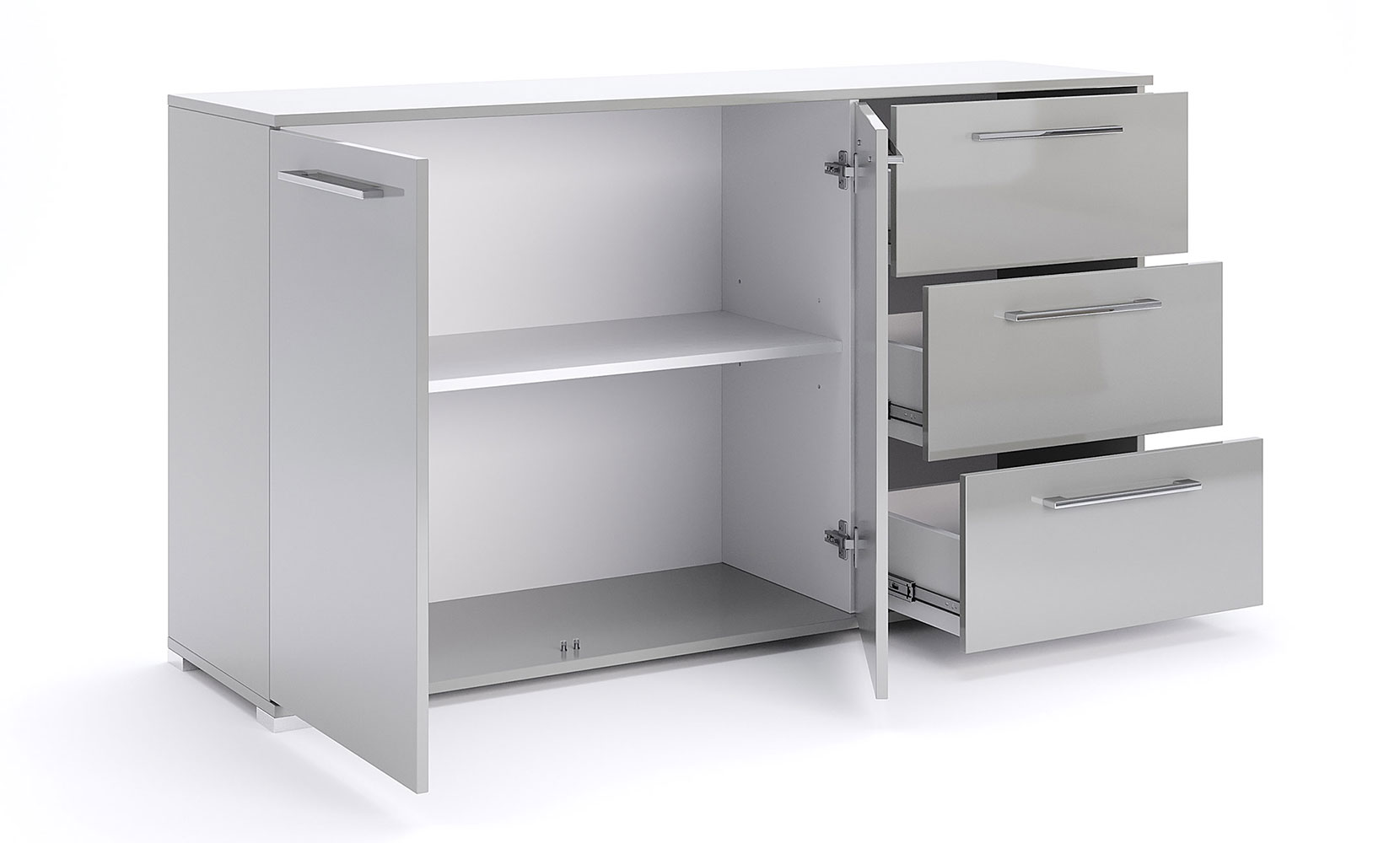 Комод Мегі MG-62 Комод 2дв 3шх глянець сірий шиншила - фото 2