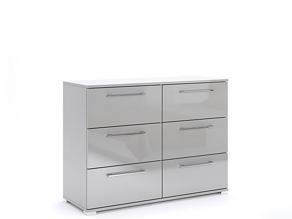 Комод Мегі MG-66 Комод 6шх глянець сірий шиншила