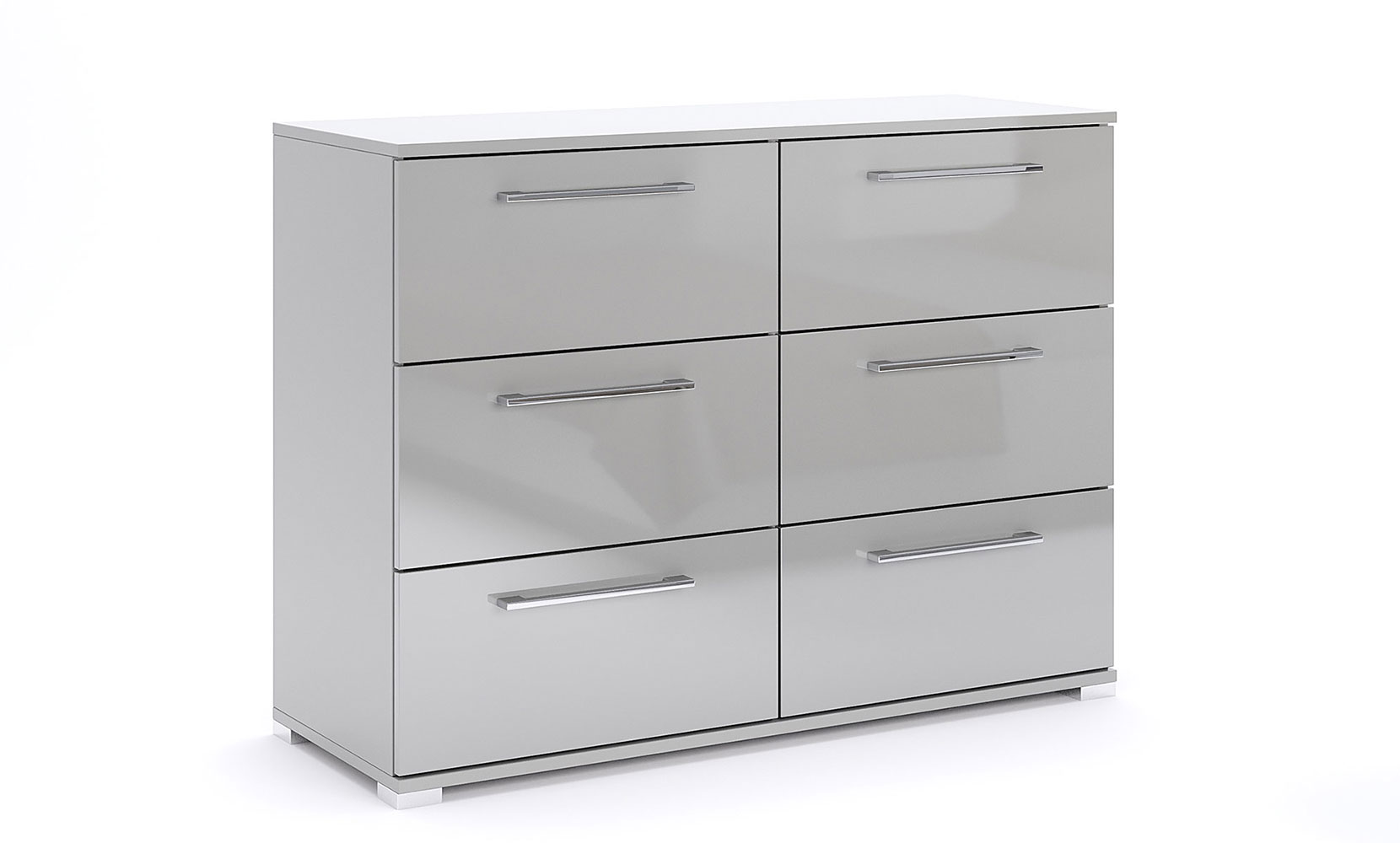 Комод Мегі MG-66 Комод 6шх глянець сірий шиншила - фото 1