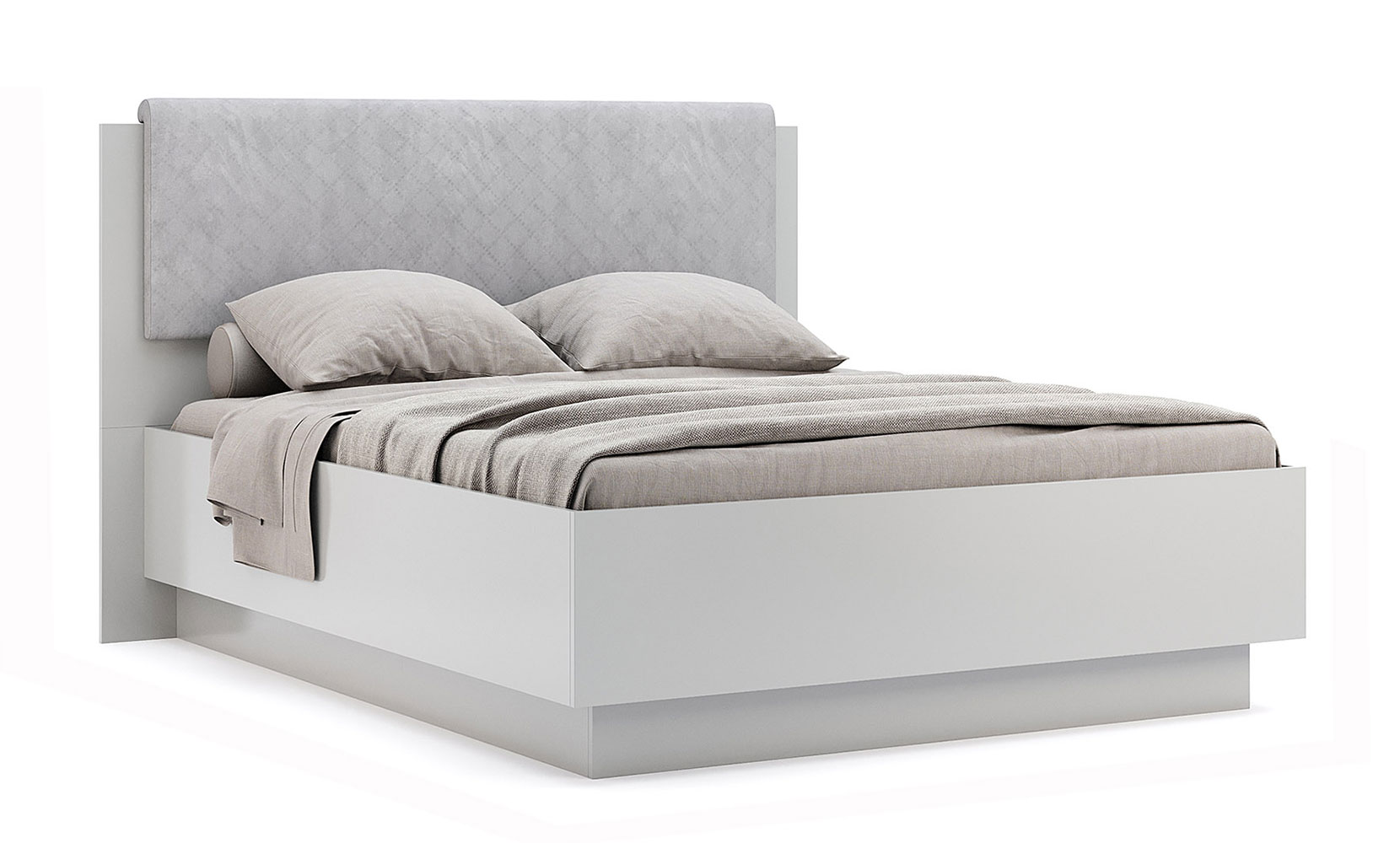 Ліжко Мегі MG-46 Ліжко 1,6 Підйомне з каркасом глянець сірий шиншила - фото 1