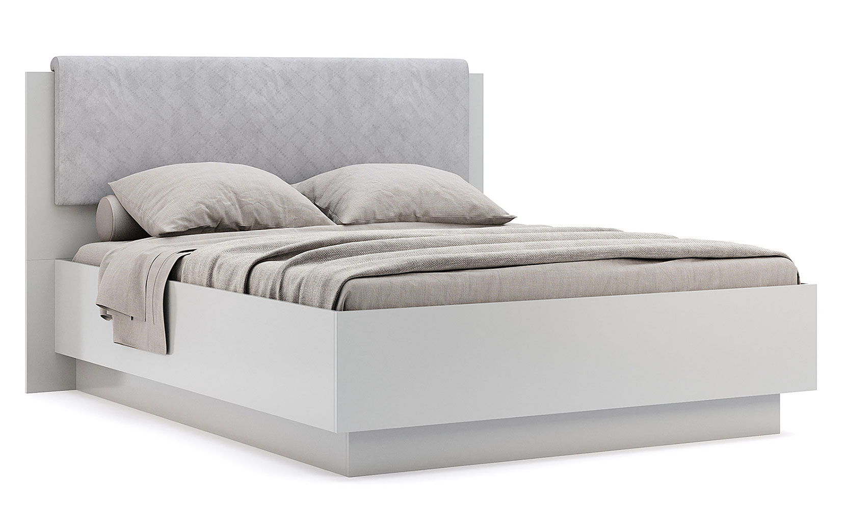 Ліжко Мегі MG-48 Ліжко 1,8 Підйомне з каркасом глянець сірий шиншила - фото 3