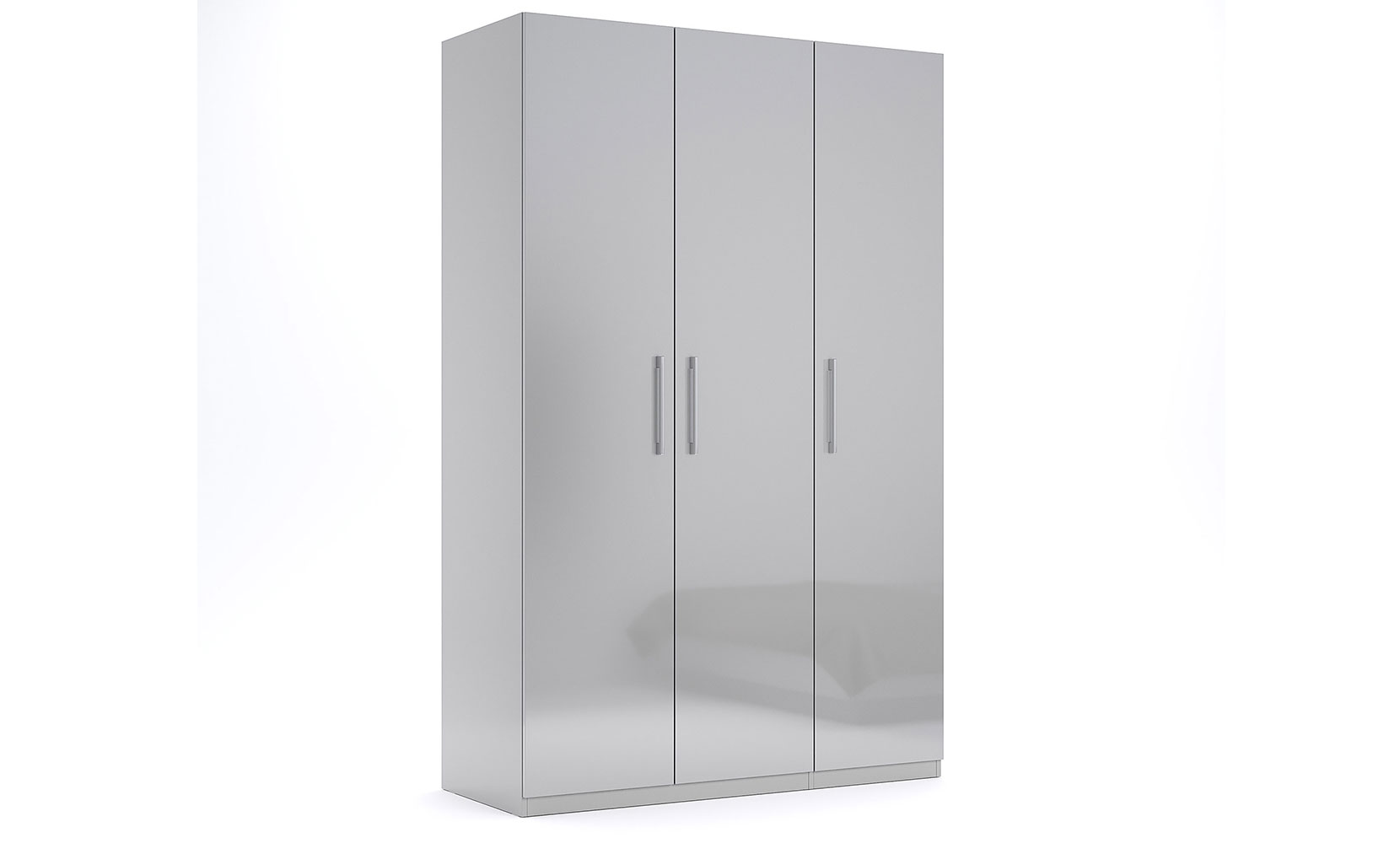 Шафа у спальню Мегі MG-23 Шафа 3дв Без дзеркал глянець сірий шиншила - фото 1