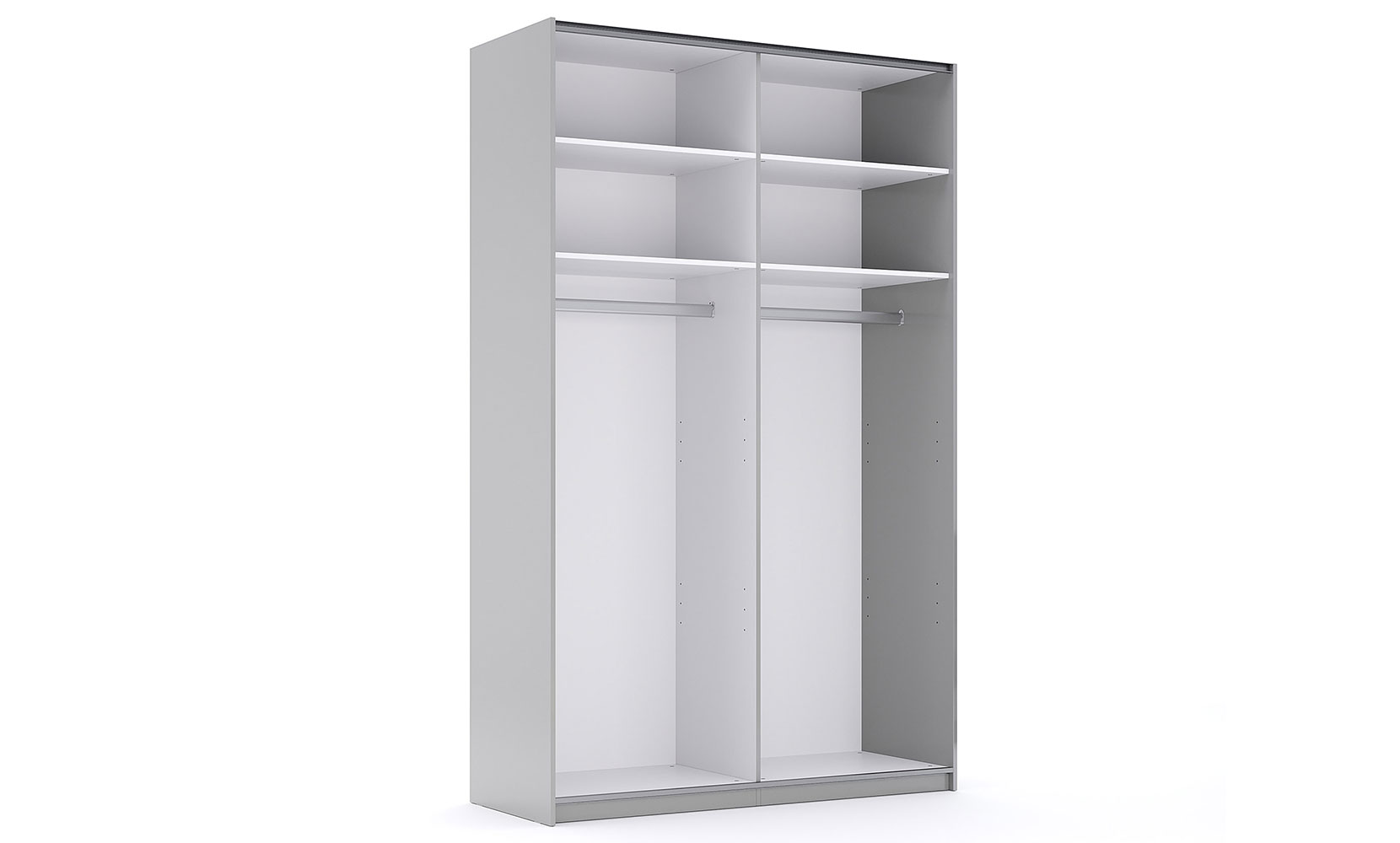 Шафа у спальню Мегі MG-15 Шафа-Купе 1,5м(двері глянець /дзеркало) глянець сірий шиншила - фото 2
