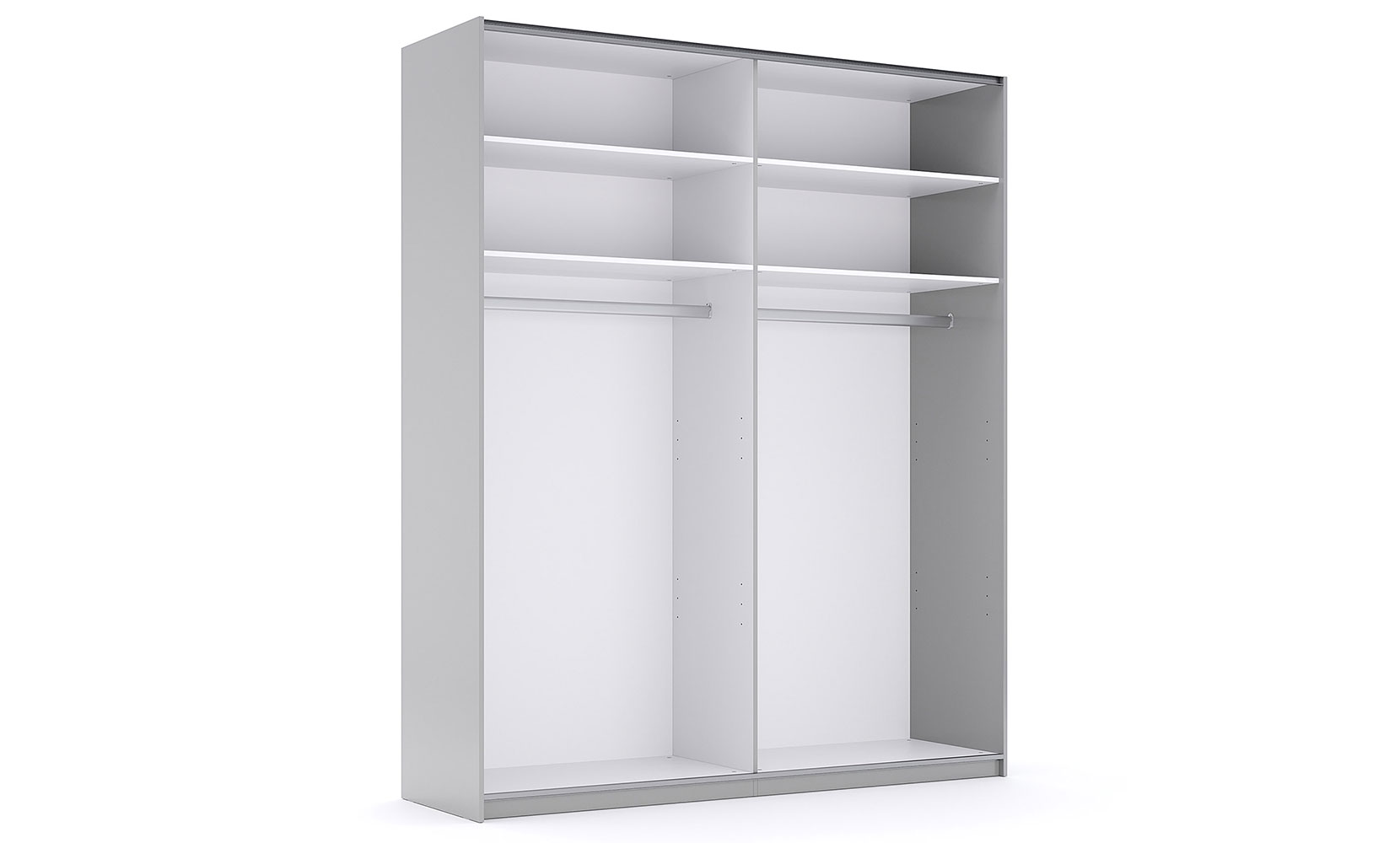 Шафа у спальню Мегі MG-20 Шафа-Купе 2,0м(Двері глянець /Дзеркало) глянець сірий шиншила - фото 2
