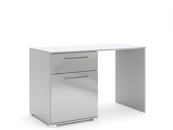 Письмовий та комп'ютерний стіл Мегі MG-71 Стіл письмовий 1дв 1шх глянець сірий шиншила