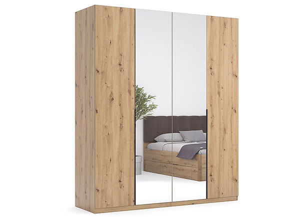 Шафа у спальню Тедді TD-14 Шафа 4дв (з дзеркалами) дуб артізан