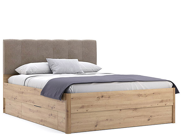 Ліжко Тедді TD-36 Ліжко 1,6х2,0 з шухлядами (без каркасу) дуб артізан