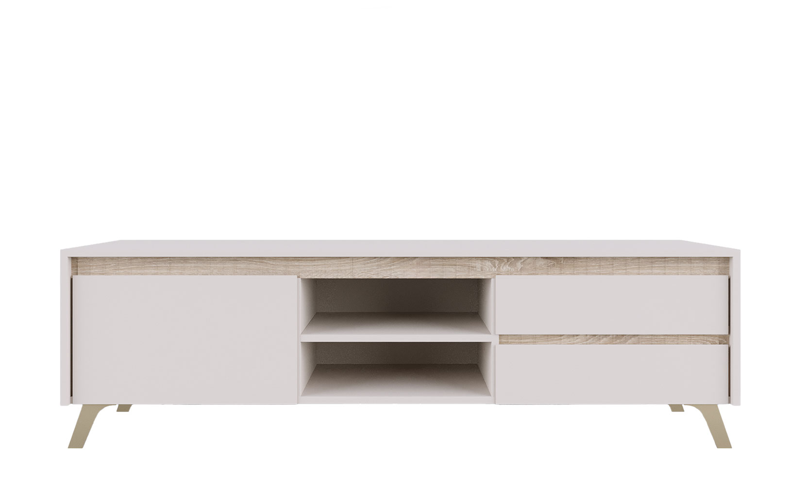 Тумба ТВ Лаундж 001 тумба RTV 1K2So кашемір/дуб сонома - фото 1