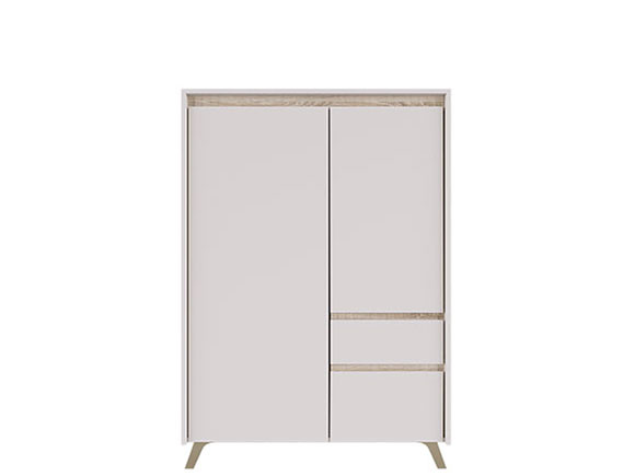 Комод Лаундж 004 Комод REG 2D1S1K кашемір/дуб сонома