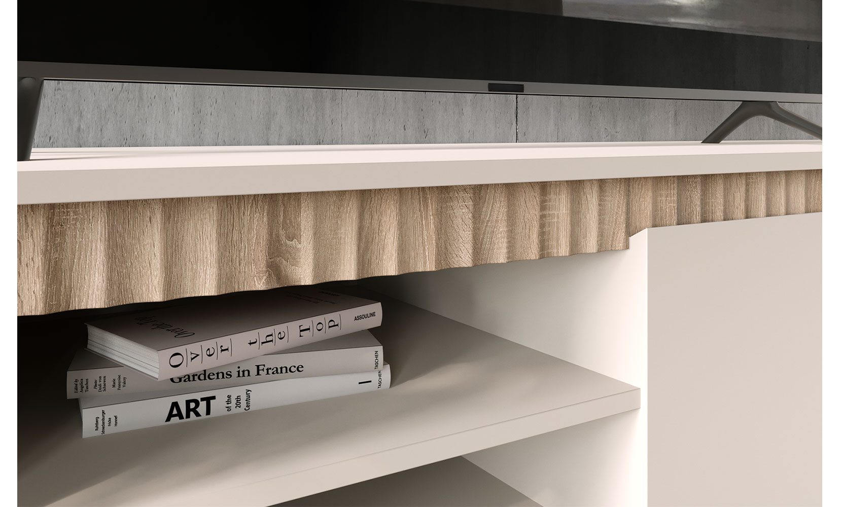 Комод Лаундж 005 Комод REG 1D5S1K кашемір/ дуб сонома - фото 2 Комод Лаундж 005 Комод REG 1D5S1K кашемір/ дуб сонома - фото 2