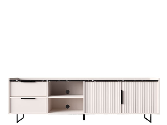 Тумба ТВ Фреско 003 тумба RTV 2D2S кашемір/темний мармур