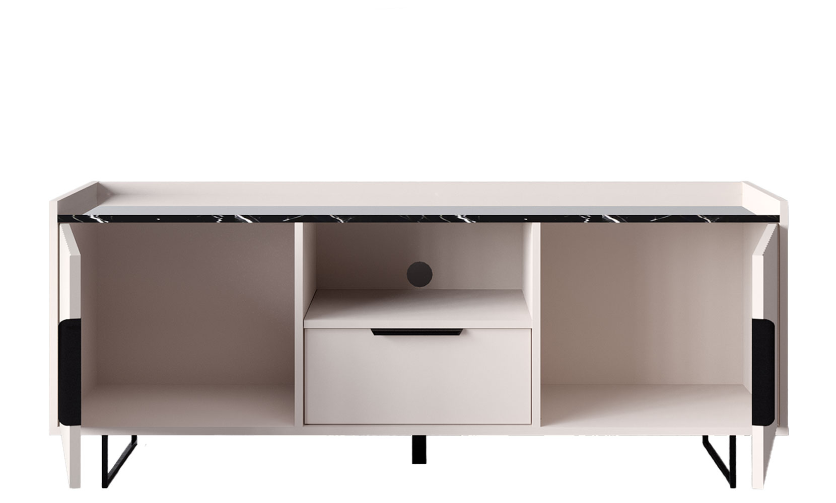 Тумба ТВ Фреско 002 Тумба RTV 2D1S кашемір/темний мармур - фото 2