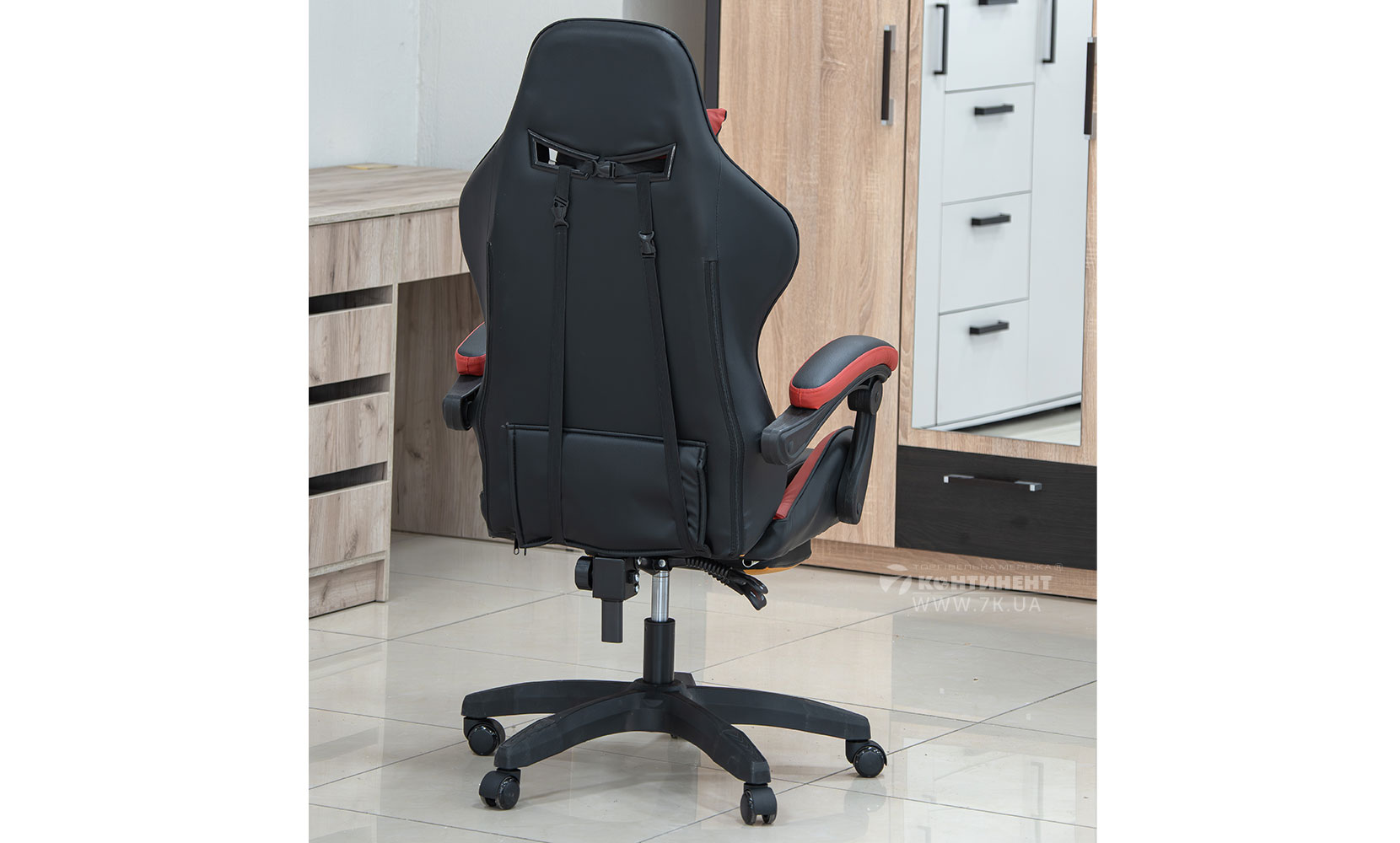 Офісне крісло Крісло геймерське Марвел чорно-червоний - фото 5