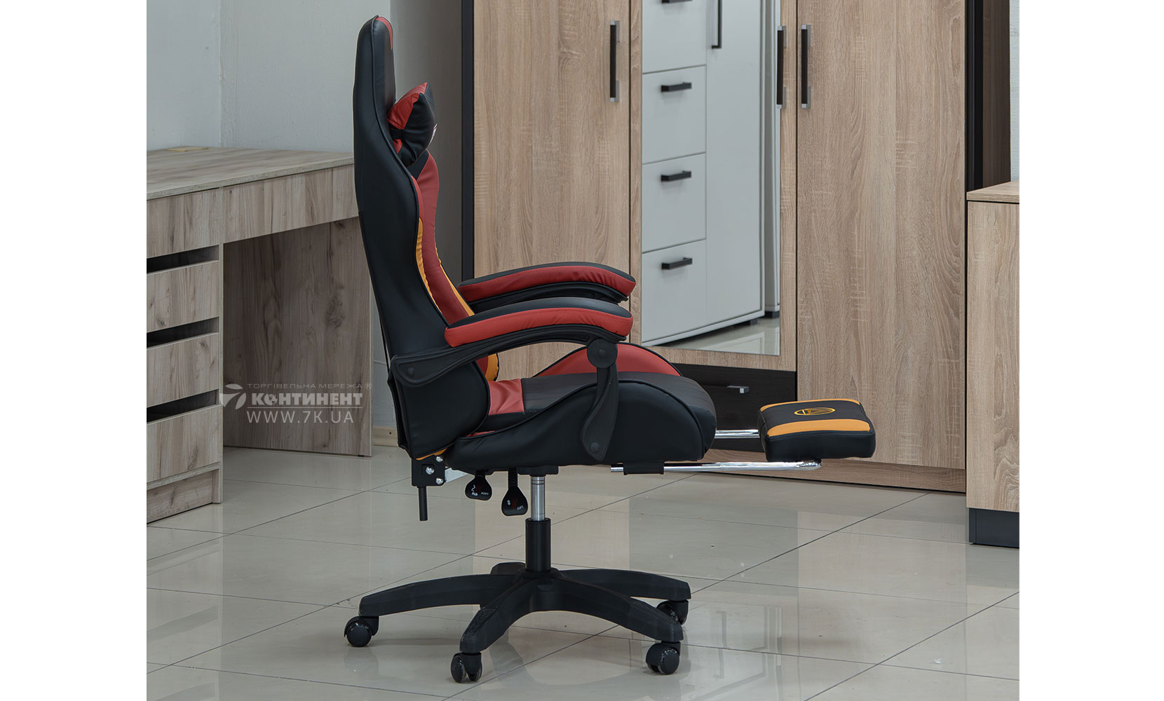 Офісне крісло Крісло геймерське Марвел чорно-червоний - фото 6