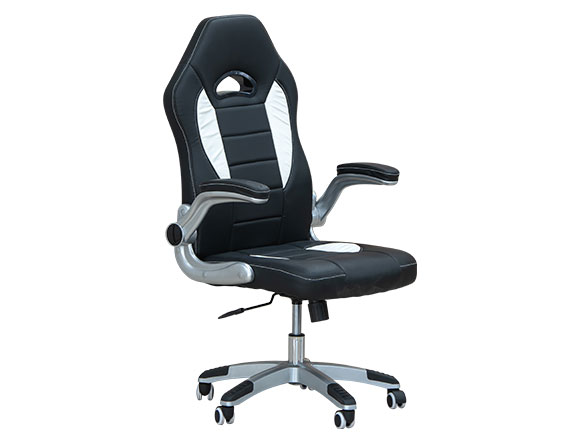 Стілець офісний Плей чорний-білий