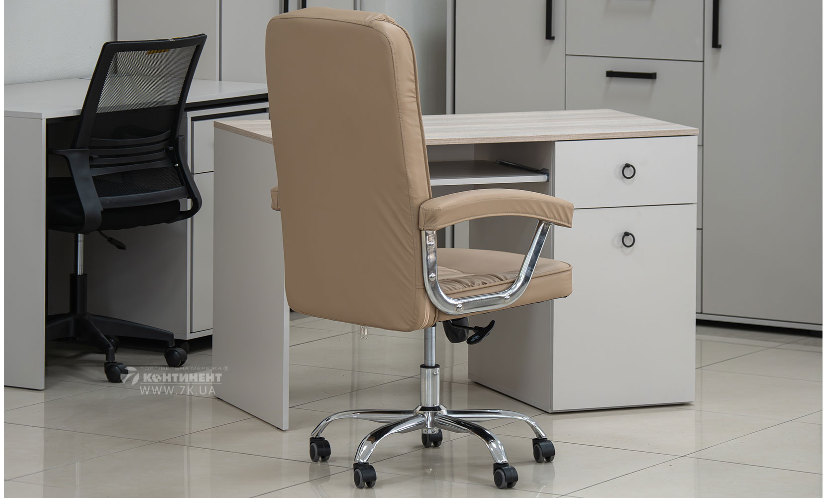 Офісне крісло Стілець офісний Фокус мокка - фото 4