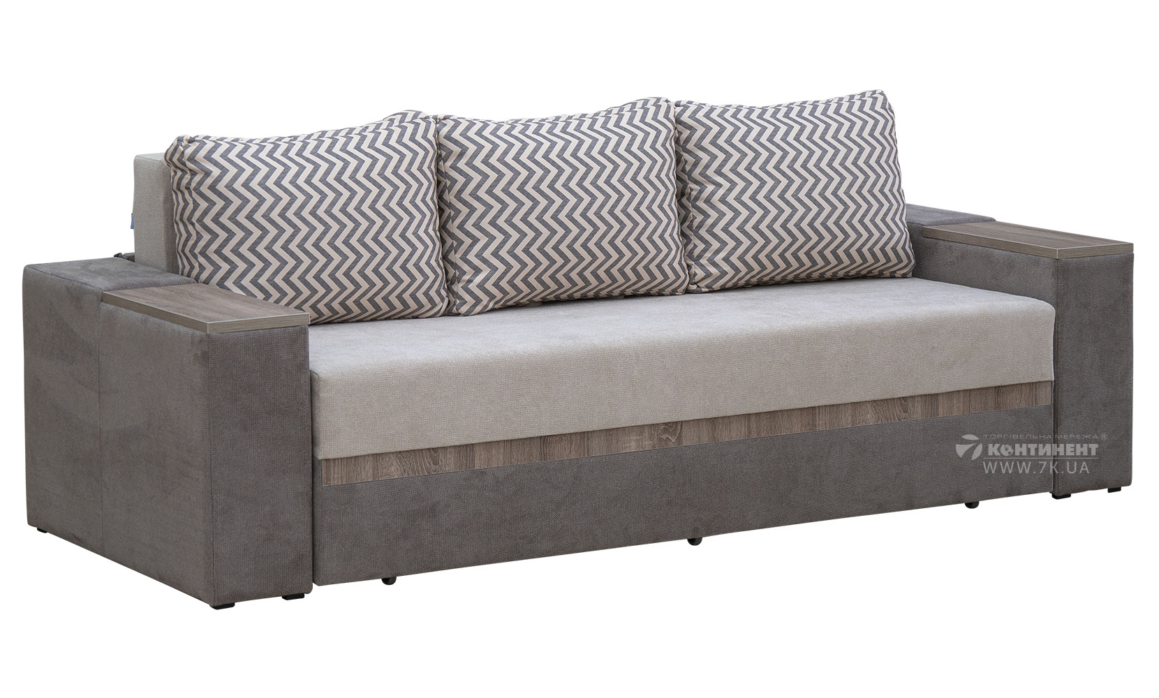 Прямий диван Браун в тканині 0 категорії - фото 1