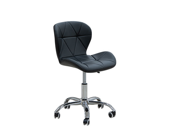 Стілець комп'ютерний Роккі (шкірзам) чорний