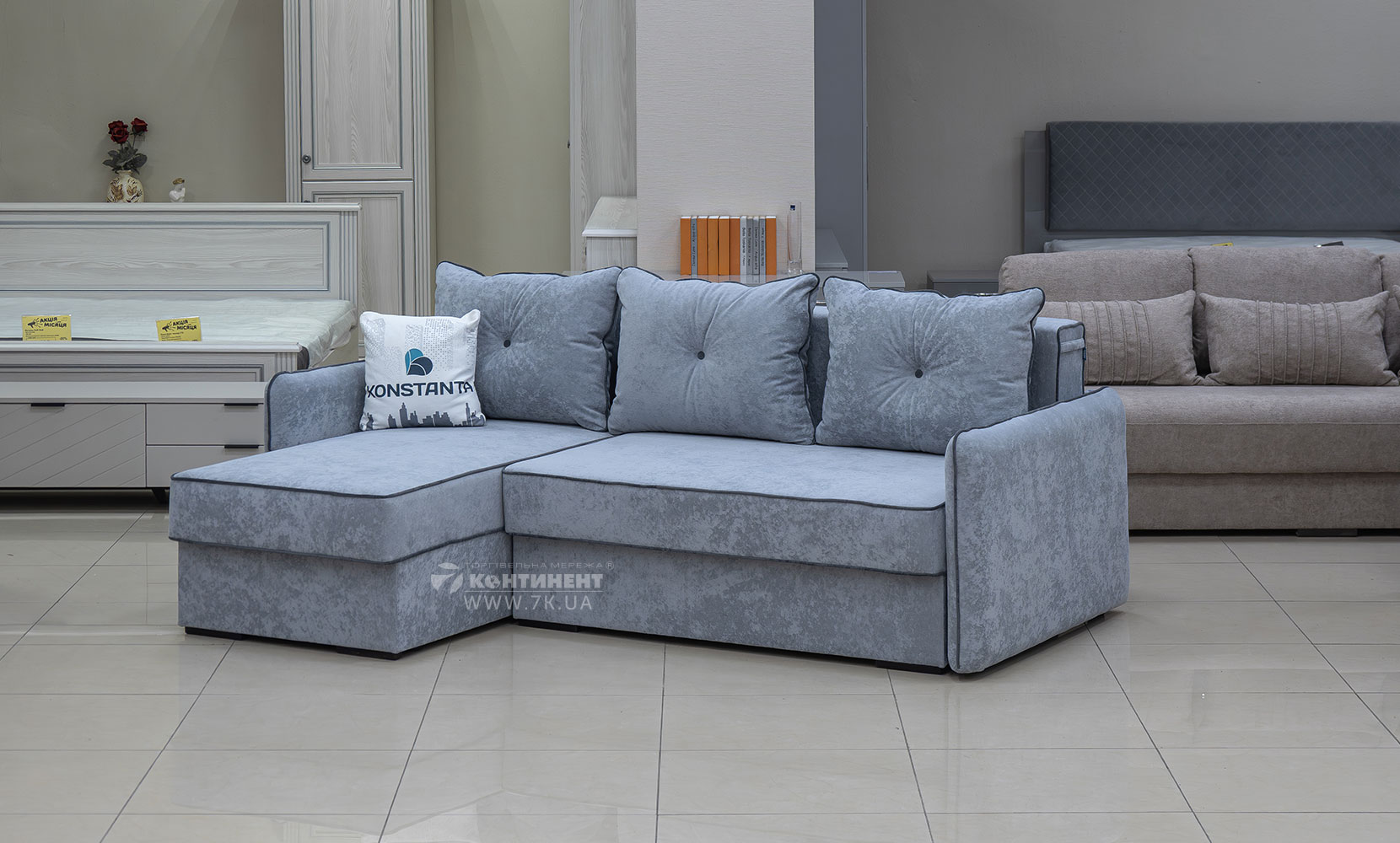 Кутовий диван Верона в тканині 0 категорії - фото 2