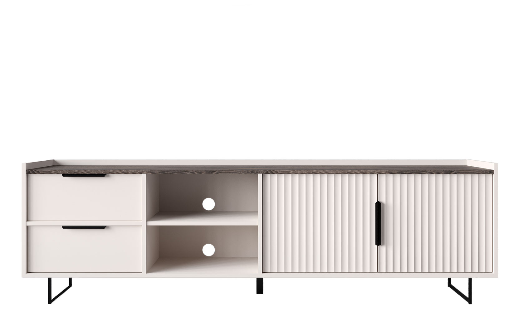 Тумба ТВ Фреско 003 тумба RTV 2D2S кашемір/каштан арвадонна мінк - фото 1